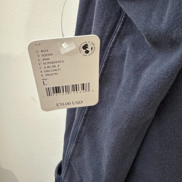 NWT Free People FP Movement Size L Blue Hot Shot Onesie - Picture 3 of 6